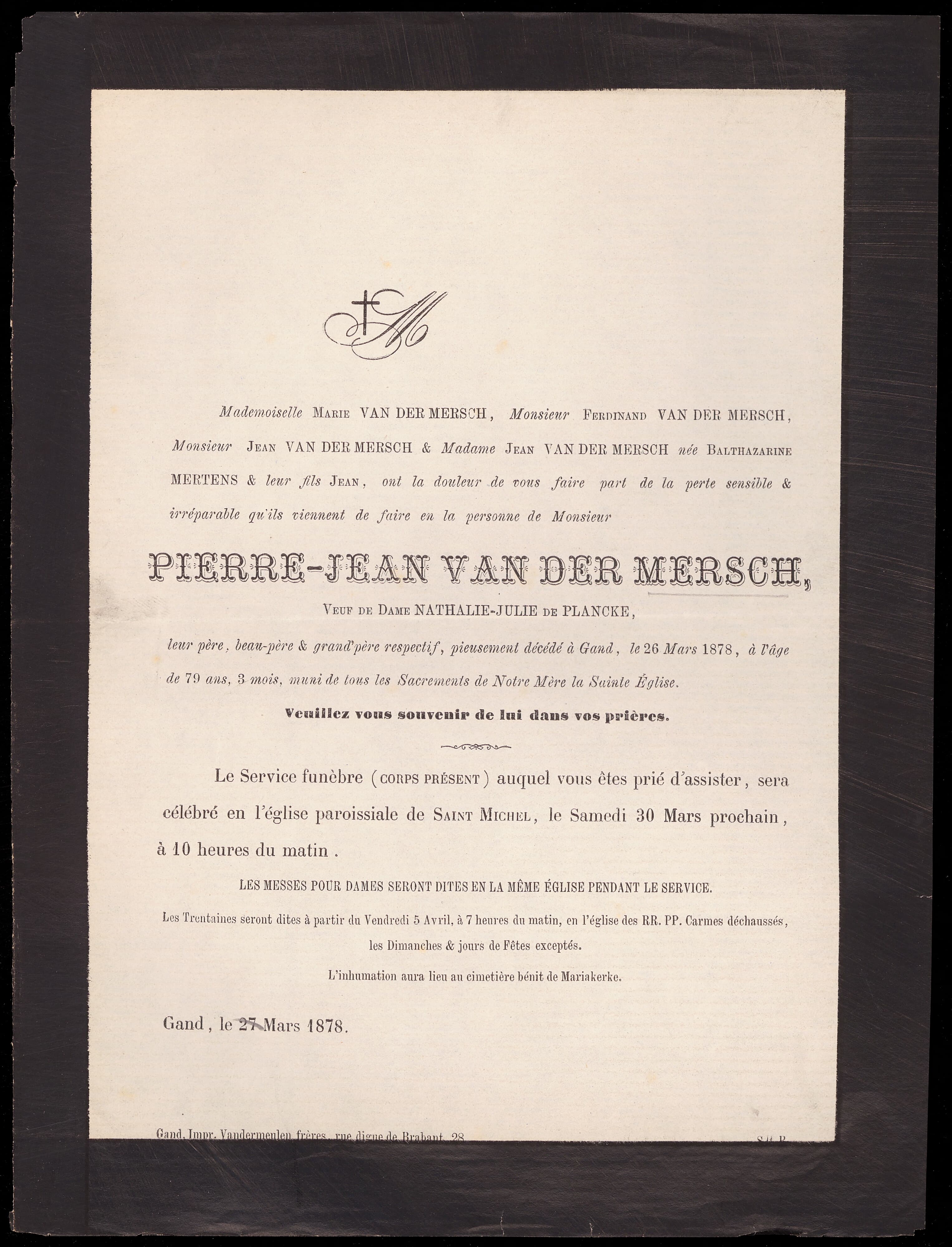 Pierre van der Mersch & family